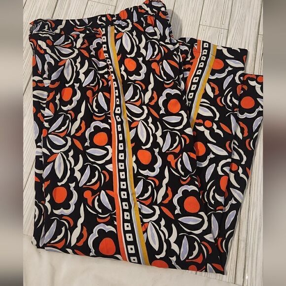 Anthropologie Breezy Straight Red Motif Pants Size 6 - Picture 13 of 16